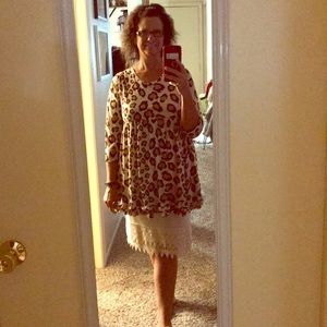 Animal print blouse
